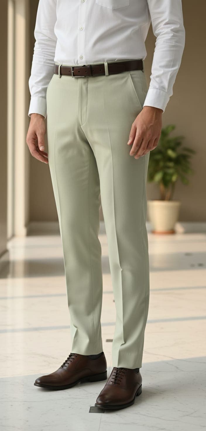Men’s Tailored Slim Fit Formal Pants Boston Grey