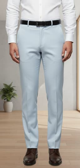 Men’s Tailored Slim Fit Formal Pants Boston SKY BLUE