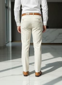 Men’s Premium Tailored Formal Pants Linza Lachka Cream