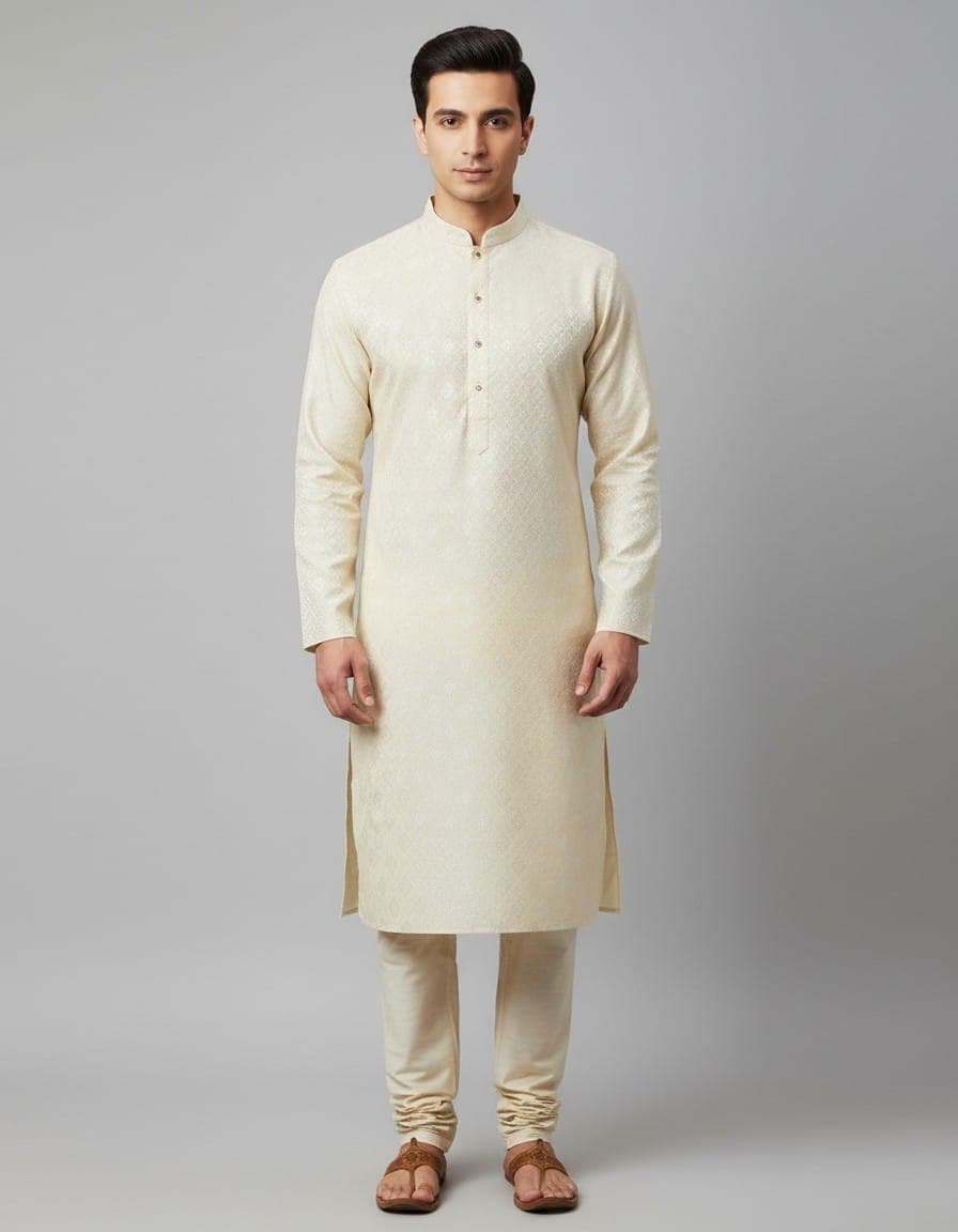 Tatvivah Men’s Jacquard Ethnic Kurta 2110