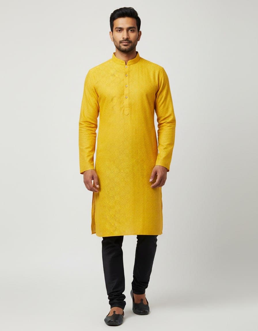 Tatvivah Men’s Jacquard Ethnic Kurta 2113