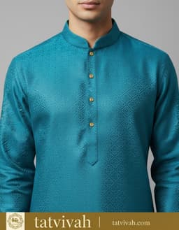 Tatvivah Men’s Jacquard Ethnic Kurta 2114