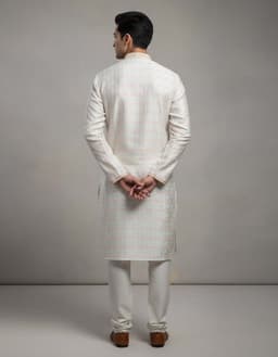 Men’s Premium Ethnic Kurta Set | Stylish Wedding & Festive Wear Kurta Pajama 3128 Grey