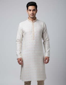 Men’s Premium Ethnic Kurta Set | Stylish Wedding & Festive Wear Kurta Pajama 3128 Grey