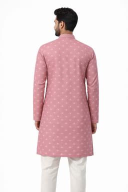 Men’s Premium Ethnic Kurta Set | Stylish Wedding & Festive Wear Kurta Pajama 3129 Pink