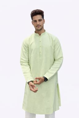 Men’s Premium Ethnic Kurta Set | Stylish Wedding & Festive Wear Kurta Pajama 3135 Green