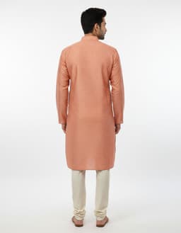 Men’s Premium Ethnic Kurta Set | Stylish Wedding & Festive Wear Kurta Pajama 3136 Orange