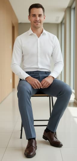 Men’s Classic Slim Fit Formal Trousers Pant Gold Lycra Dark Grey