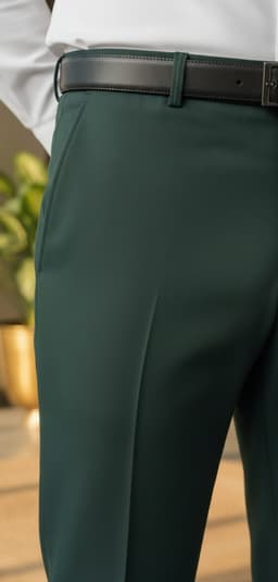 Men’s Premium Tailored Formal Pants Linza Lachka Bottle Green