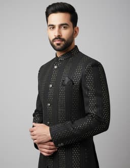 Tatvivah Men's Jodhpuri  Black 6334