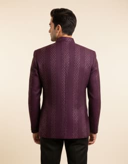 Tatvivah Men's Jodhpuri Purple 6334
