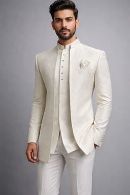 Tatvivah Men's Open Jodhpuri White 6339