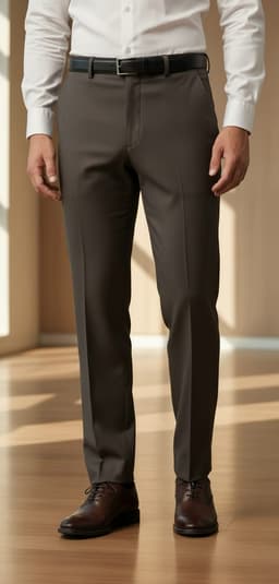 Men’s Tailored Slim Fit Formal Pants Boston Brown