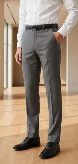 Men’s New York Formal Ankle Length Pants – Modern Slim Fit Office Wear Dark Brown