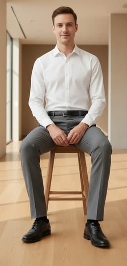 Men’s New York Formal Ankle Length Pants – Modern Slim Fit Office Wear Dark Brown