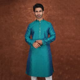 Men’s Premium Ethnic Kurta Set | Stylish Wedding & Festive Wear Kurta Pajama 3131 Dark Green