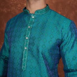 Men’s Premium Ethnic Kurta Set | Stylish Wedding & Festive Wear Kurta Pajama 3131 Dark Green