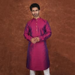 Men’s Premium Ethnic Kurta Set | Stylish Wedding & Festive Wear Kurta Pajama 3131 Royal Red