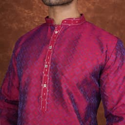 Men’s Premium Ethnic Kurta Set | Stylish Wedding & Festive Wear Kurta Pajama 3131 Royal Red