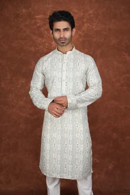 Men’s Premium Ethnic Kurta Set | Stylish Wedding & Festive Wear Kurta Pajama 3139 Green