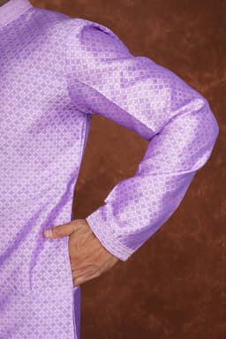 Men’s Premium Ethnic Kurta Set | Stylish Wedding & Festive Wear Kurta Pajama 3136 Purple