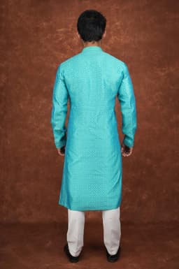 Men’s Premium Ethnic Kurta Set | Stylish Wedding & Festive Wear Kurta Pajama 3131 Light Green
