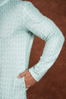 Men’s Premium Embroidered Kurta Pajama Set | Ethnic Wedding & Festive Wear for Men 2104 Moss Green