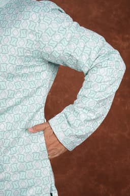 Men’s Premium Ethnic Kurta Set | Stylish Wedding & Festive Wear Kurta Pajama 3143 Green