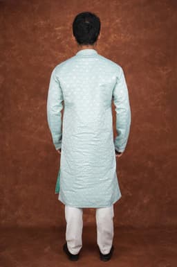 Men’s Premium Ethnic Kurta Set | Stylish Wedding & Festive Wear Kurta Pajama 3143 Green