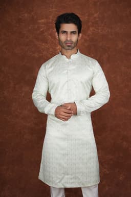 Men’s Premium Ethnic Kurta Set | Stylish Wedding & Festive Wear Kurta Pajama 3133 Green