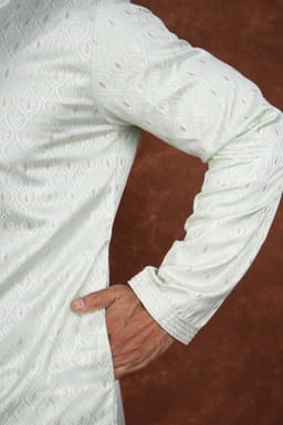 Men’s Premium Ethnic Kurta Set | Stylish Wedding & Festive Wear Kurta Pajama 3133 Green