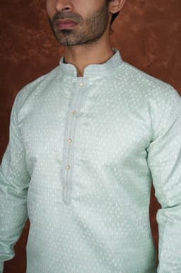 Men’s Premium Ethnic Kurta Set | Stylish Wedding & Festive Wear Kurta Pajama 3142 Green