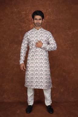 Men’s Premium Ethnic Kurta Set | Stylish Wedding & Festive Wear Kurta Pajama 3141 Yellow