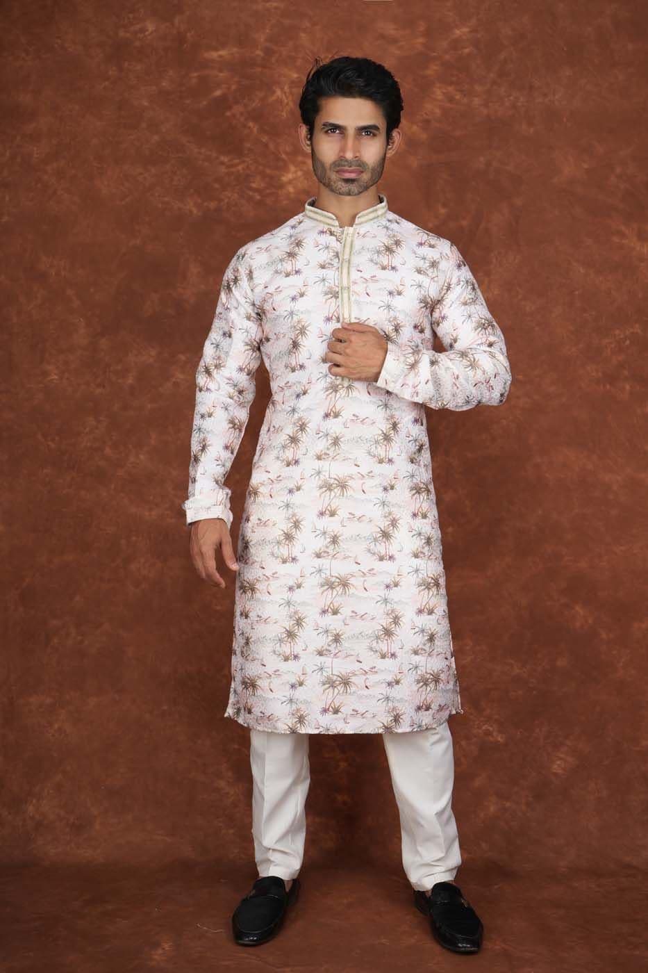 Men’s Premium Ethnic Kurta Set | Stylish Wedding & Festive Wear Kurta Pajama 3140 Yellow