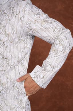 Men’s Premium Ethnic Kurta Set | Stylish Wedding & Festive Wear Kurta Pajama 3145 Light Green