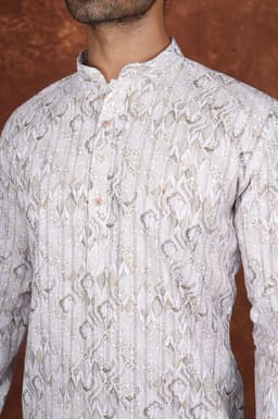 Men’s Premium Ethnic Kurta Set | Stylish Wedding & Festive Wear Kurta Pajama 3145 Light Green