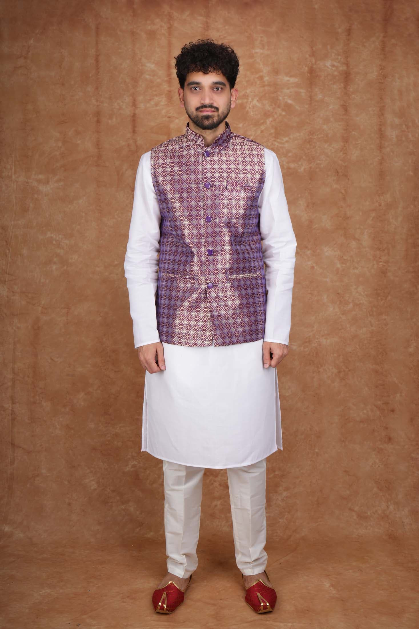 Tatvivah Men's Modi Jacket Purple 4206