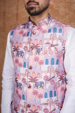 Tatvivah Men's Modi Jacket Purple 4203