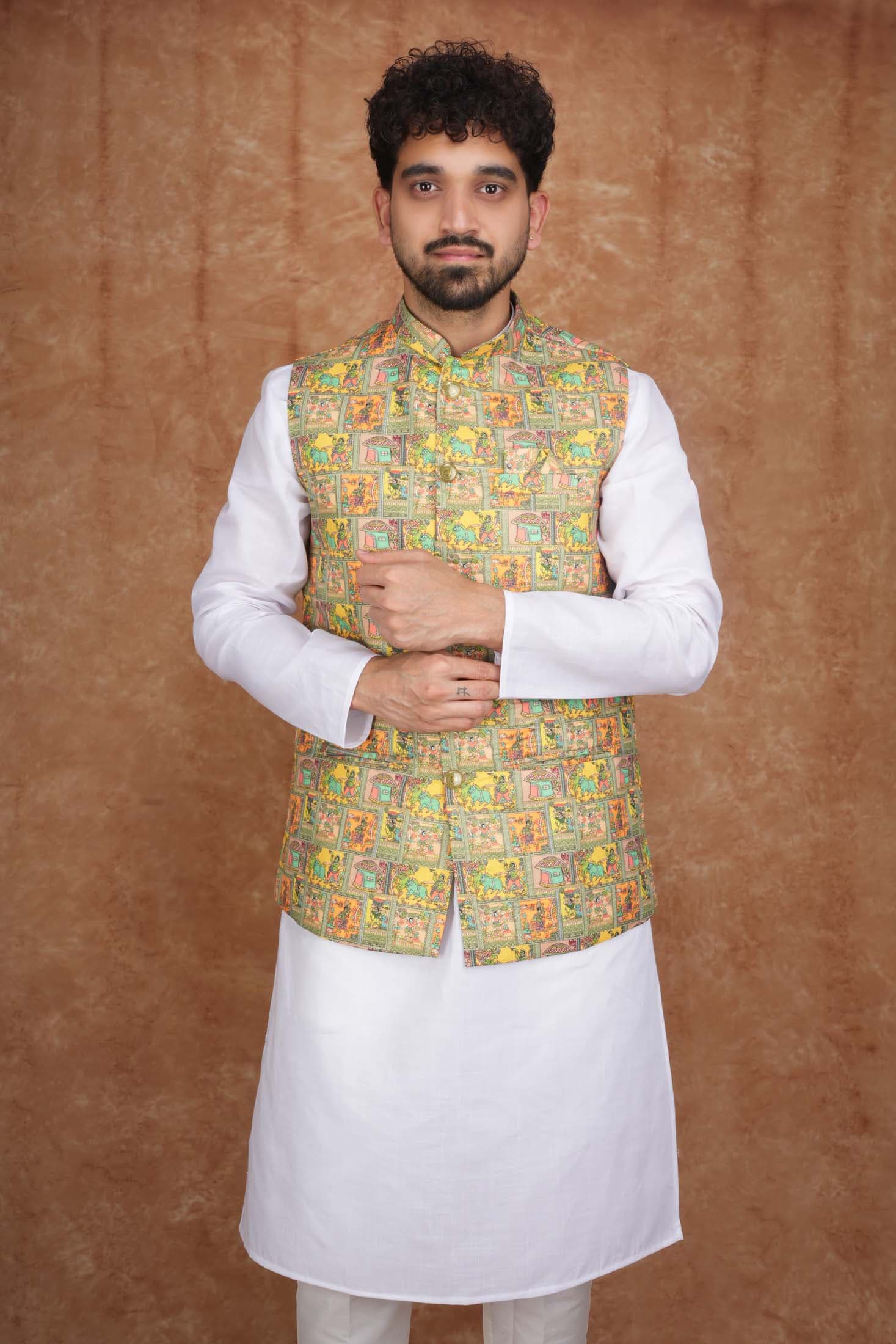 Tatvivah Men's Modi Jacket Yellow 4202