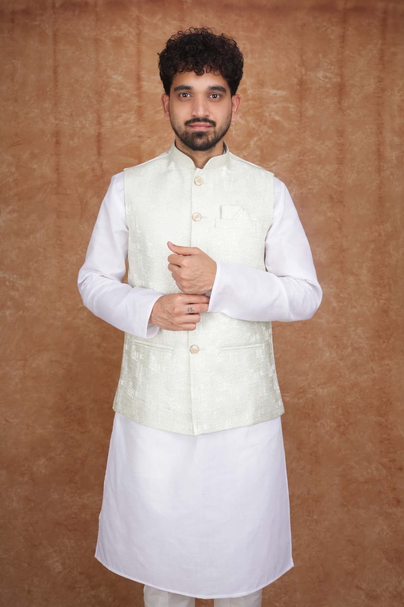 Tatvivah Men's Modi Jacket White 4207