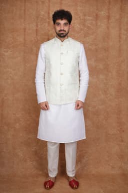 Tatvivah Men's Modi Jacket White 4207