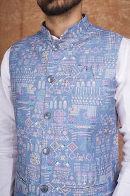 Tatvivah Men's Modi Jacket Blue 4201