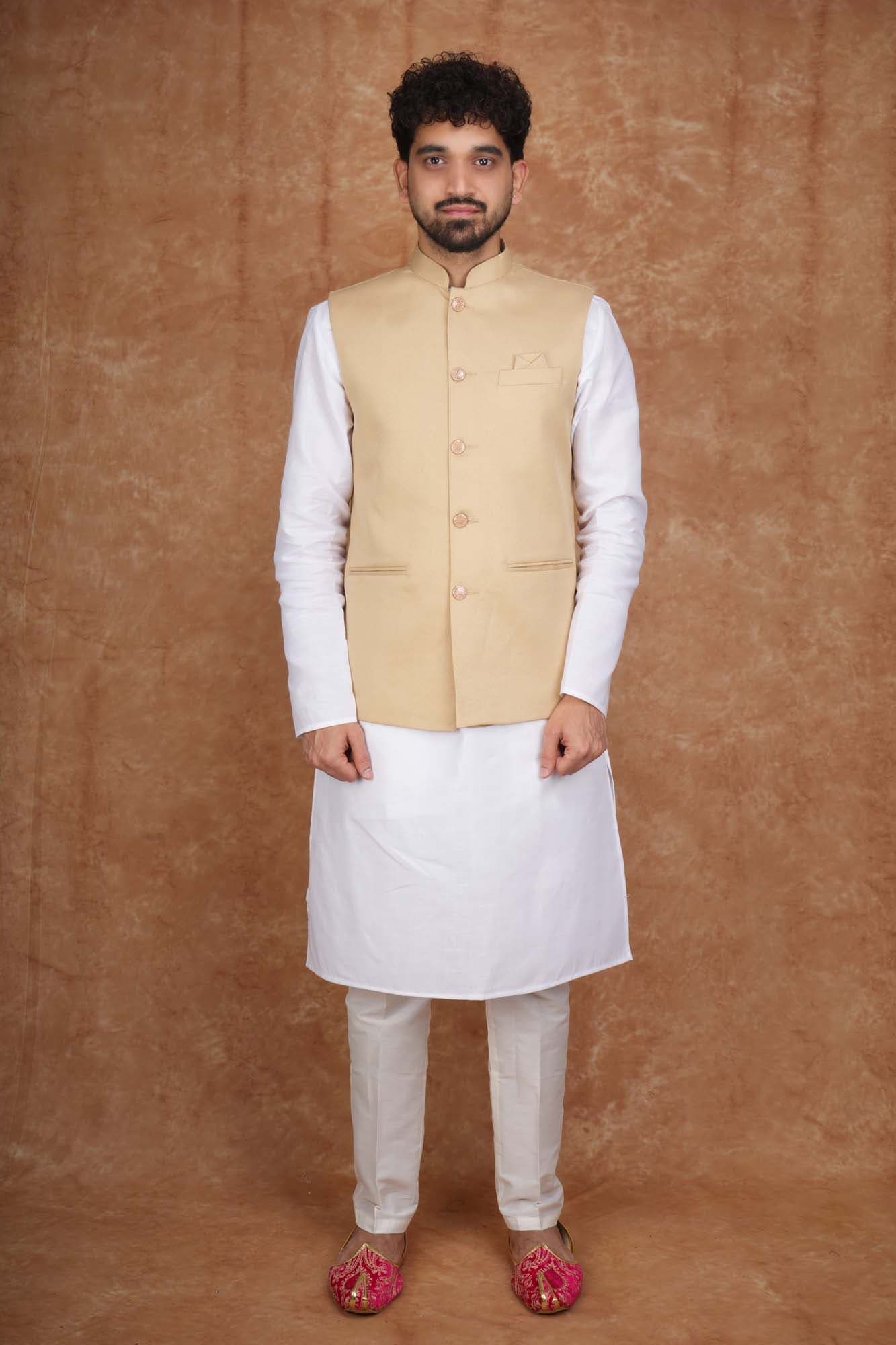 Tatvivah Men's Modi Jacket CREP Cream