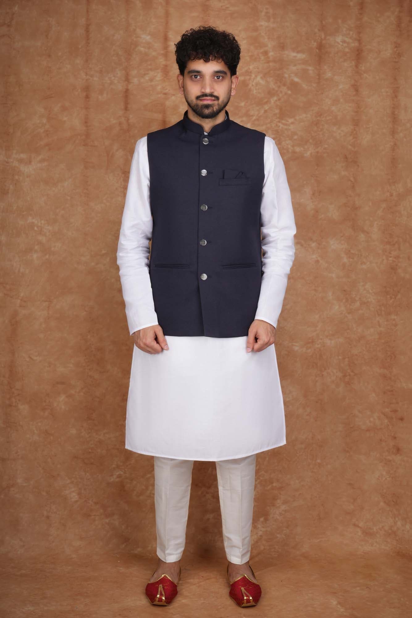 Tatvivah Men's Modi Jacket CREP Navy Blue