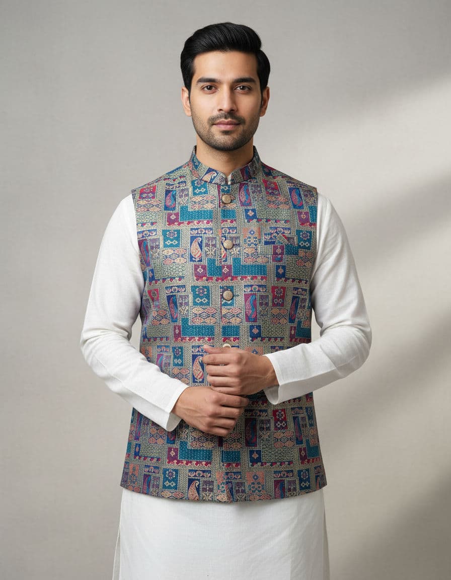 Tatvivah Men's Modi Jacket Blue W4033